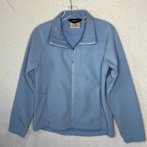 Black Diamond Blue Softshell Jacket Women's Small Fleece Lined Outdoor Hiking